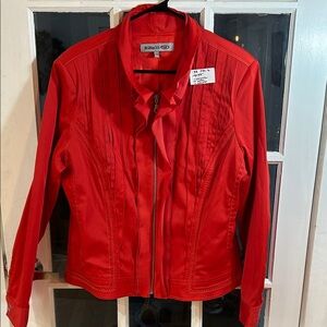 H33.    Red Zip-Front Women's Jacket